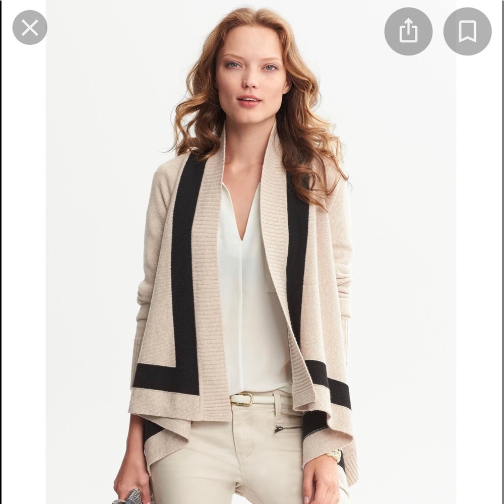BANANA REPUBLIC ASYMMETRICAL CARDIGAN!!